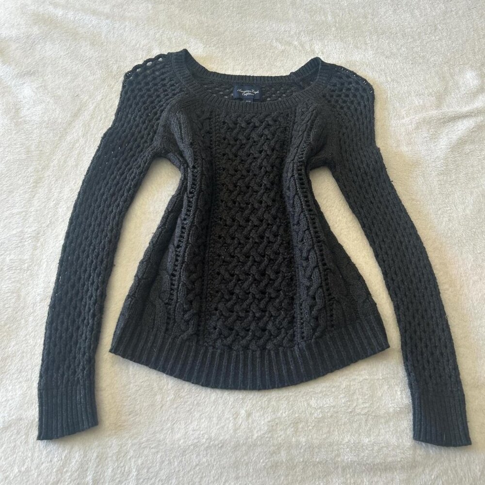 american eagle grey sweater